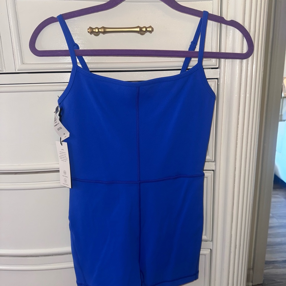 NWT Aritzia Jazz Blue Tank Divinity Romper size small